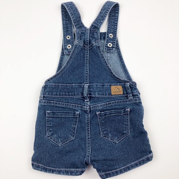 Jordache Toddler Girl's Denim Short Overalls Sz 4T - Picture 4 of 8
